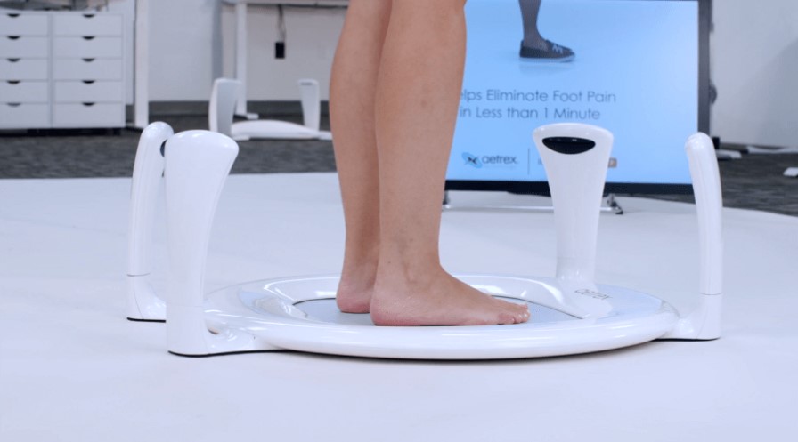 Figure 2 – The Albert 2 3D foot scanner from Aetrex features depth cameras and gold-plated sensors. This allows for capturing key foot measurements, such as length, width, girth, instep, and arch height (Taylor, 2020).