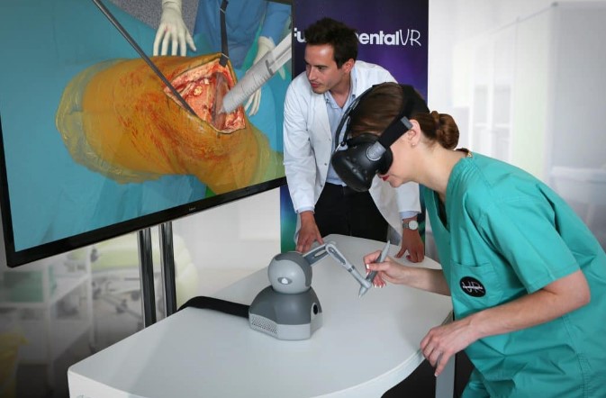 Figure 6 – VR Surgical Training at St George’s University Hospital without the presence of a patient (‘St George’s University Introduces VR Surgical Training’, 2019).