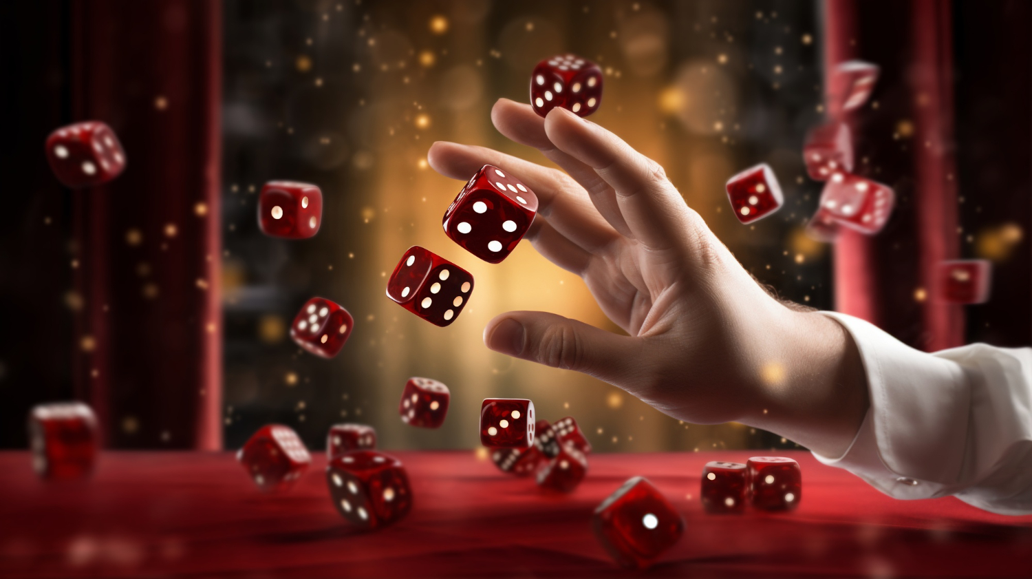 Abstract 3d dice with human hand | Image by freepik