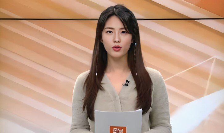 An image of an AI-generated news anchor.