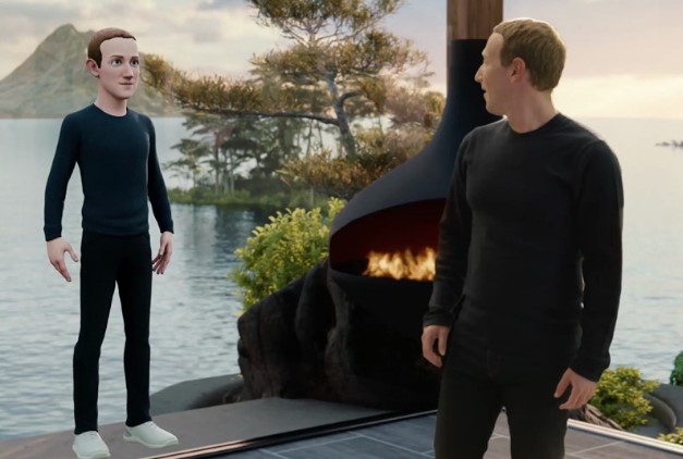 An image of Mark Zuckerberg and his Metaverse avatar.