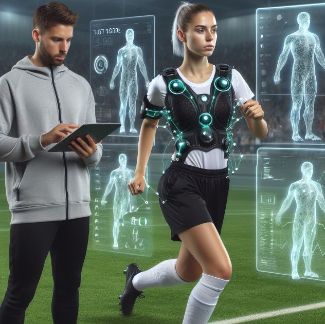 Smart Wearables enable the coach to assess the posture of the players to prevent injuries | Source: Copilot
