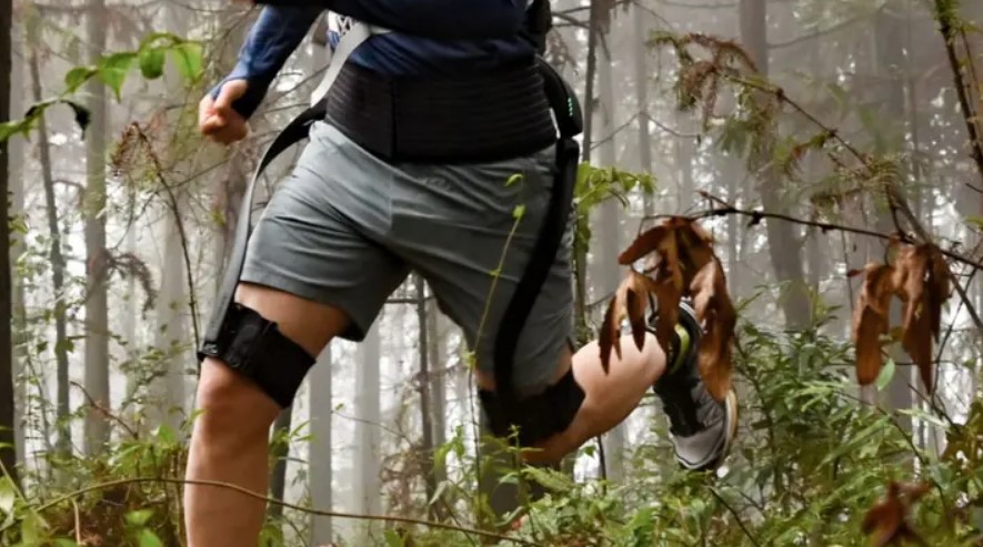 Man running with Hypershell ProX attached to his legs. Credit: Fox News